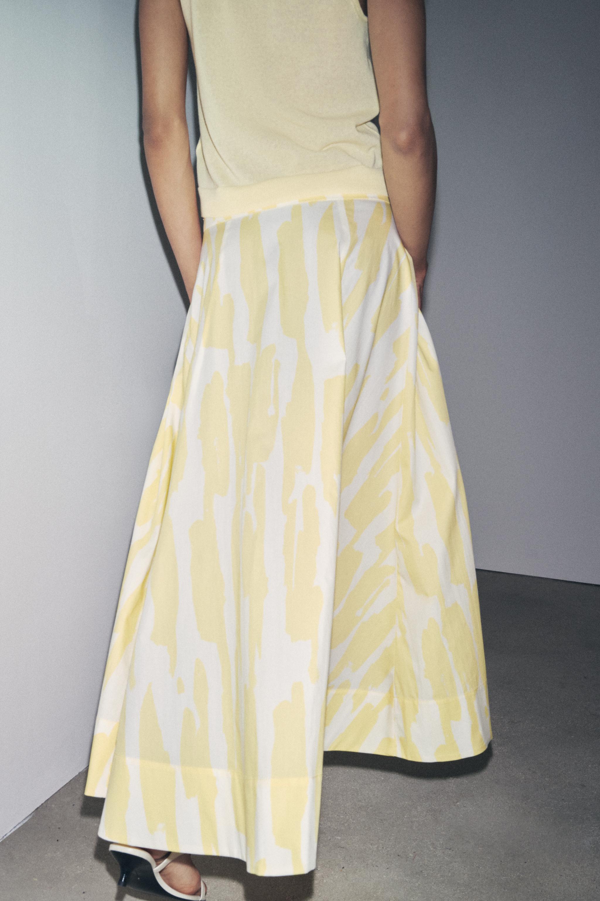 PRINTED MIDI SKIRT ZW COLLECTION